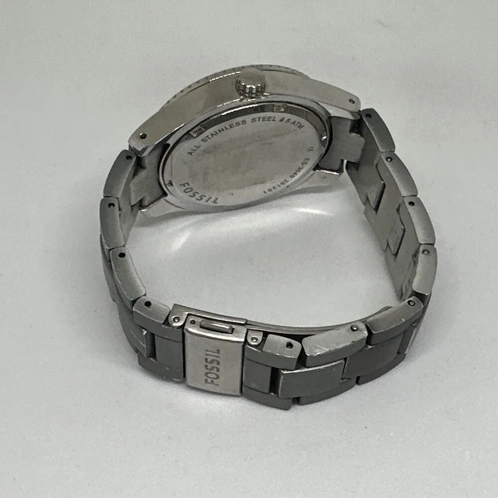 Fossil Stella ES3040 Womens Gray Stainless Steel Analog Dial Quartz Watch HME726